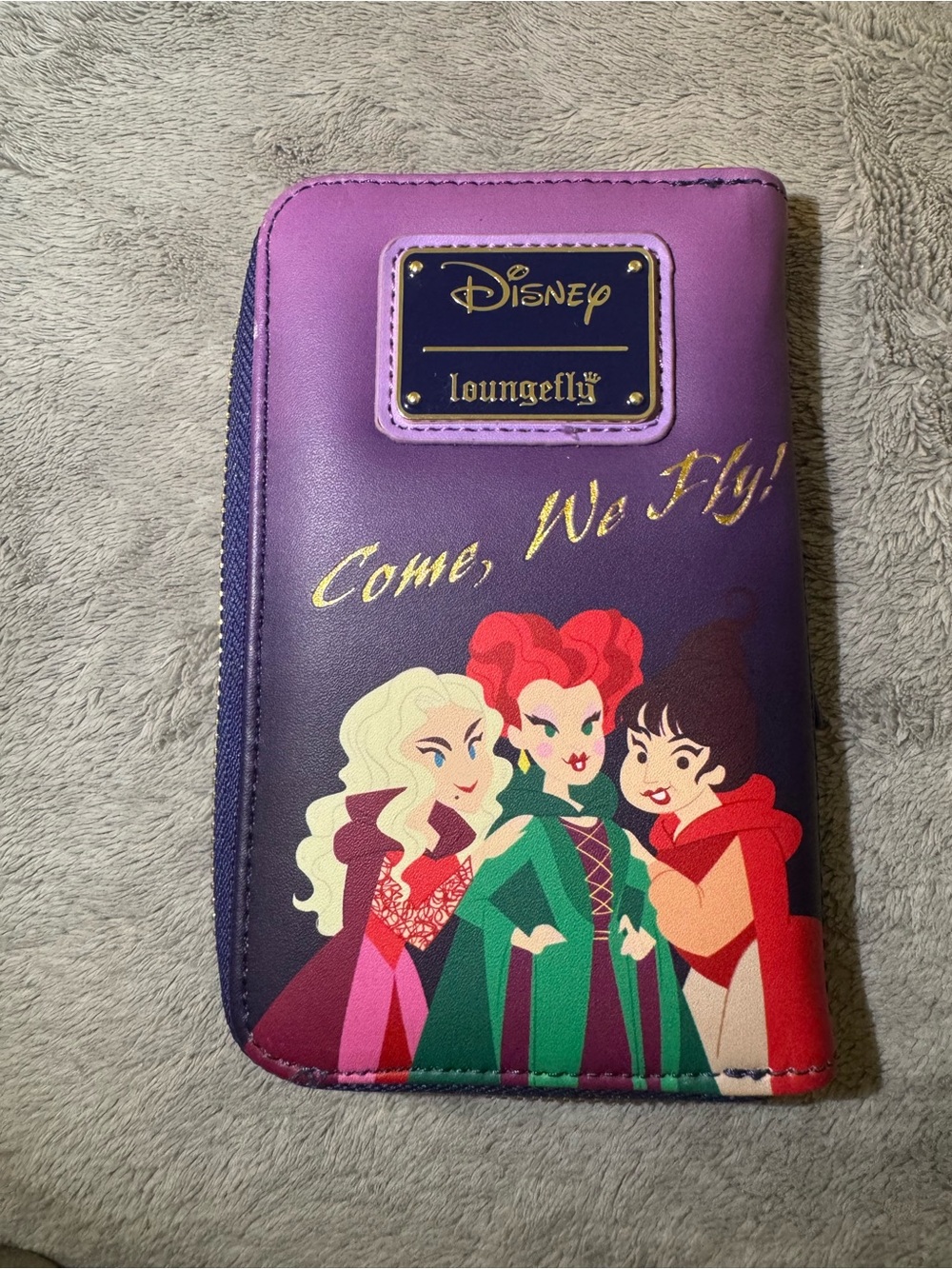 Disney Loungefly Hocus Pocus Spellbound Passport Wallet - Purple